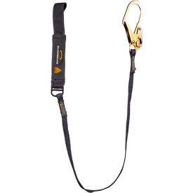 Guardian Arc Flash Shock Absorbing Lanyard Fixed Single Leg Steel Rebar Hook & Web Loop 6L 