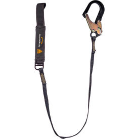 Guardian Arc Flash Shock Absorbing Lanyard Fixed Single Leg Aluminum Rebar Hook & Web Loop 6L 