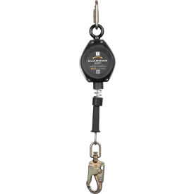Guardian 10950 Velocity 10' Galvanized Cable Self Retracting Lifeline with Steel Snap Hook