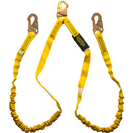 Guardian 11202 6' Double Leg Internal Shock Lanyard Snap Hook