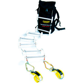 Guardian 20' Rapid Deployment Rescue Ladder 3' Premium Cross Arm Straps Pompier Hooks Bag