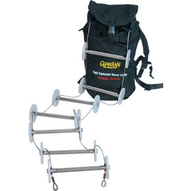 Guardian 12' Rapid Deployment Rescue Ladder Clear Zinc OSHA Aluminum/Steel/Polyester/Nylon