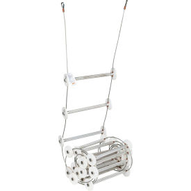 Guardian 20' Rapid Deployment Rescue Ladder Clear Zinc OSHA Aluminum/Steel/Polyester/Nylon