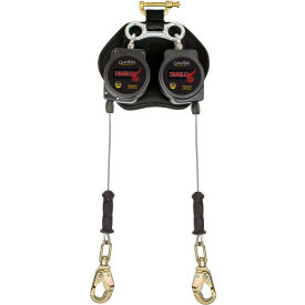 Guardian Diablo 8' Dbl Self Retracting Lifeline Leading Edge Galvanized Alum. Snap Hook 4-1/4""H