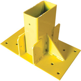 Guardian 2"" x 4"" Stair Mount Powder Coated Steel Yellow 10-3/8""L x 6-1/2""W x 7""H