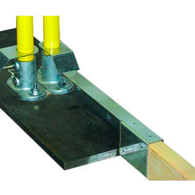 Guardian Toe-Board Attachment Galvanized Steel For Use With Baseplate 25""L x 4""W x 2""H