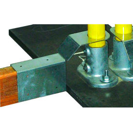 Guardian Toe-Board Attachment Galvanized Steel For Use With Baseplate 10""L x 7/8""W x 1-13/16""H