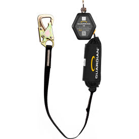 Guardian® CR3-Edge Personal SRL Single-Leg Galvanized Cable Steel Snap Hook 8'L