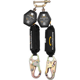 Guardian® CR5 Self-Retracting Lifeline Twin-Leg HMPE Webbing Steel Snap Hook 6'L