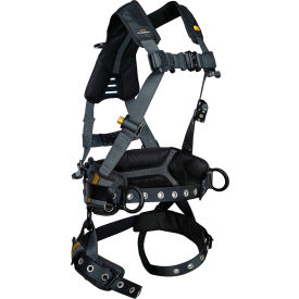 Guardian® Defender Ultra+ Full Body Harness w/Waist Pad Tongue-Buckle Legs 3 D-RingXS/S 
