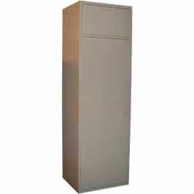 George ODay Inc LLMCSD-GO George ODay 1-Tier 1 Door Maxi Soil Locker, 24-5/16"W x 21-1/4"D x 84-1/2"H, Gray, Assembled image.