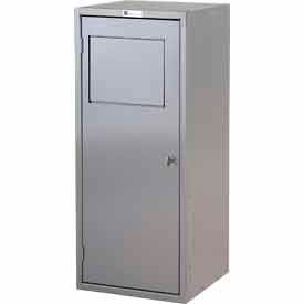 George ODay Inc LLMINI-GO George ODay 1-Tier 1 Door Mini Soil Locker, 16-1/2"W x 16-1/4"D x 39-1/2"H, Gray, Assembled image.