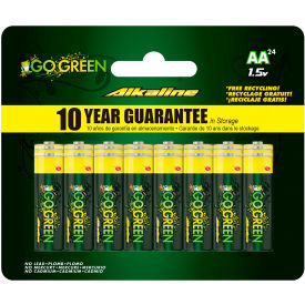 AA Alkaline Batteries, 1.5V, Pack of 24 view 2
