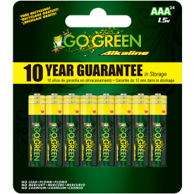 AAA Alkaline Batteries, 1.5V, Pack of 24 view 2