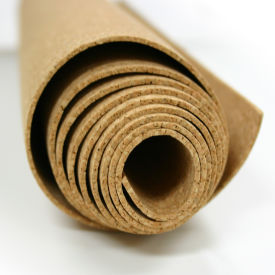 Ghent Mfg Co 14RK490 Ghent Rolled Bulletin Material - 1/4" Thick Cork - 4 x 90 - Natural image.
