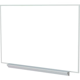 Ghent Mfg Co A2M412 Ghent 4 x 12 Whiteboard - White Porcelain Surface - Silver Frame image.