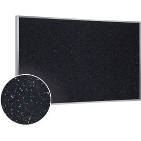 Ghent Mfg Co ATR34-CF Ghent 3 x 4 Bulletin Board - Confetti Recycled Rubber Surface - Silver image.