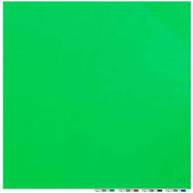 Ghent Mfg Co ARIASN64GN Ghent Aria Glass White Board - 4W x 6H - 1/4" Thick Tempered Glass - Green image.