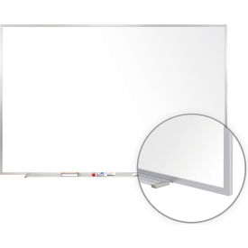 Ghent Mfg Co M1-410-4 Ghent 4 x 10 Whiteboard - Porcelain - Aluminum Frame - Includes Marker/Eraser image.