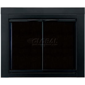 Pleasant Hearth Alpine Fireplace Glass Door Black AN-1010 37-1/2""L x 30""H