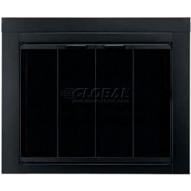Pleasant Hearth Ascot Fireplace Glass Door Black AT-1000 37-1/2""L x 30""H
