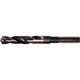 Cle-Line 1877 1-3/16 Black & Gold 118 Point 3-flat 1/2 reduced Shank Silver & Deming Drill