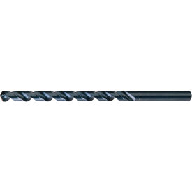 Greenfield Industries Inc. C20481 Cle-Line 1807 1/4 18In OAL HSS Heavy-Duty Steam Oxide 118 K-Notched Point Extra Length Drill image.