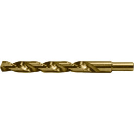 Greenfield Industries Inc. C20657 Cle-Line 1812 31/64 Cobalt Heavy-Duty Straw 135 Split Point 3/8 Reduced Shank Jobber Length Drill image.