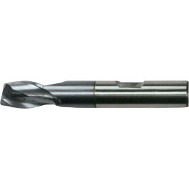 Greenfield Industries Inc. C32554 Cleveland HGC-2-TC HSS-Cobalt 2-Flute TiCN Square Single End Mill, 1-1/4" x 1-1/4" x 1-5/8" x 4-1/2" image.