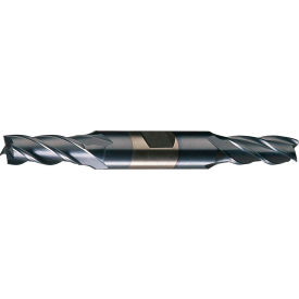 Greenfield Industries Inc. C32991 Cleveland HDC-4C-TC HSS-Cobalt 4-Flute TiCN Square Double End Mill, 25/64" x 1/2" x 1" x 4-1/8" image.