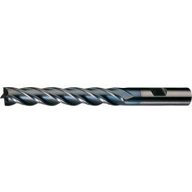 Greenfield Industries Inc. C33261 Cleveland HG-4C-TC HSS 4-Flute TiCN Square Single End Mill, 29/64" x 1/2" x 1-1/4" x 3-1/4" image.