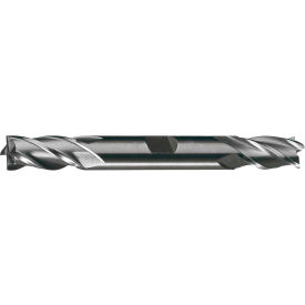 Greenfield Industries Inc. C52174 Cleveland HDC-4C HSS-Cobalt 4-Flute Bright Square Double End Mill, 1/4" x 3/8" x 5/8" x 3-3/8" image.