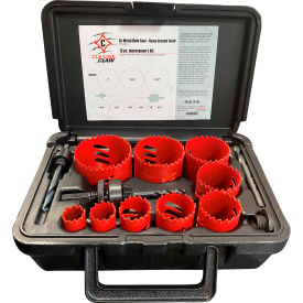 Greenfield Industries Inc. C43163 Cle-Line Series FGHK Journeymans M42 Hole Saw Kit 13PC 3/4,7/8,1-1/8,1-3/8,1-1/2,1-3/4,2,2-1/4,2-1/2 image.