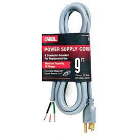 General Cable Industries 02050.70.10 Carol 02050.70.10 8 Spt-1 Power Supply Replacement Cord, 18awg 10a/125v - Gray - Pkg Qty 50 image.