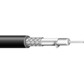 Carol C1142.41.01 RG 59/U Type Coaxial Cable, Foam PE Insulation - 1 Conductor, 20 AWG, BK