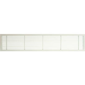 Giumenta Corp-Architectural Grille 100041402 AG10 Series 4" x 14" Solid Alum Fixed Bar Supply/Return Air Vent Grille, White-Matte image.