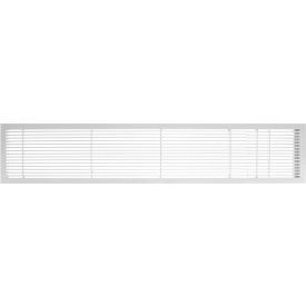 Giumenta Corp-Architectural Grille 100064212 AG10 Series 6" x 42" Solid Alum Fixed Bar Supply/Return Air Vent Grille, White-Matte w/Door image.
