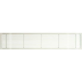 Giumenta Corp-Architectural Grille 100064803 AG10 Series 6" x 48" Solid Alum Fixed Bar Supply/Return Air Vent Grille, White-Gloss image.