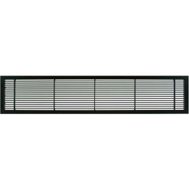 Giumenta Corp-Architectural Grille 102250804 AG10 Series 2-1/4" x 8" Solid Alum Fixed Bar Supply/Return Air Vent Grille, Black-Matte image.