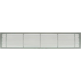 Giumenta Corp-Architectural Grille 200042401 AG20 Series 4" x 24" Solid Alum Fixed Bar Supply/Return Air Vent Grille, Brushed Satin image.