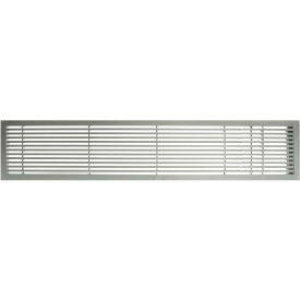 Giumenta Corp-Architectural Grille 200043021 AG20 Series 4" x 30" Solid Alum Fixed Bar Supply/Return Air Vent Grille, Brushed Satin w/Right Door image.