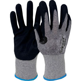 Transforming Technologies ESD Cut Resistant Gloves Nitrile Coated Level 6 XS Blue Cuff 