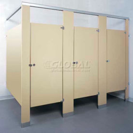Global Partitions 40-8515010G ASI Global Partitions Starter Panel to Wall/Panel to Pilaster Bracket Kit for Steel Partitions-Zamac image.