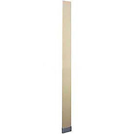 Global Partitions 40-91370403-23-CH ASI Global Partitions Steel Pilaster w/ Shoe - 4"W x 82"H Charcoal image.