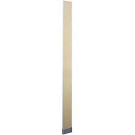 Global Partitions 40-91371803-09-DK ASI Global Partitions Steel Pilaster w/ Shoe - 18"W x 82"H Dark Khaki image.