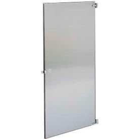 Global Partitions 40-9262360 ASI Global Partitions Stainless Steel Inward Swing Partition Door - 24" Satin image.