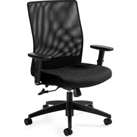 Global™ Office Chair with Tilt - Fabric - Mid Back - Black - Weev Series Global™ Office Chair with Tilt - Fabric - Mid Back - Black - Weev Series