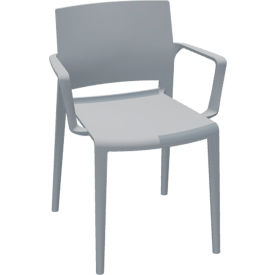 Global Bakhita Stacking Chair with Arms Polymer Alloy 