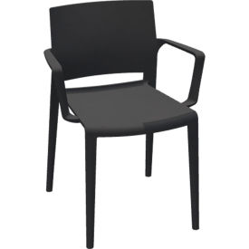 Global Bakhita Stacking Chair with Arms Polymer Char 