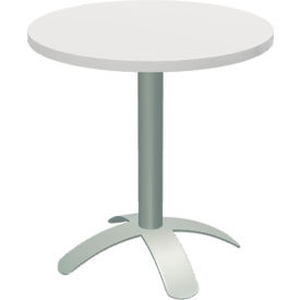 Round Dining Table, 28-1/2" Diameter x 29-1/2" Height, Milk Top view 2